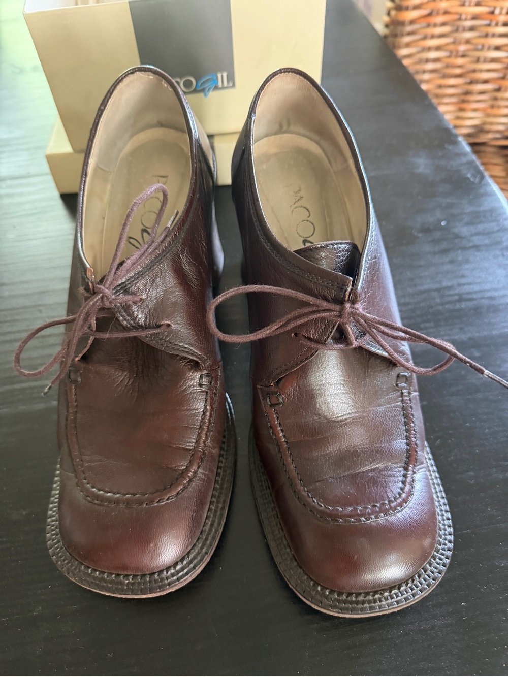 Paco Gil Men's Dark Brown Leather Chukka Boots